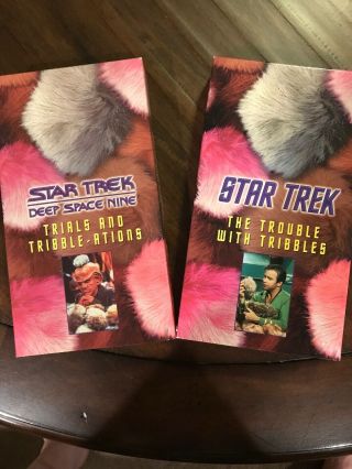 Star Trek Vhs " The Trouble With Tribbles " & " Trials And Tribble - Ations "