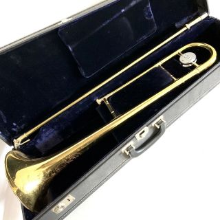 Vintage Conn 6h B02 Professional Trombone Brass Finish Estate Item