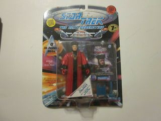 1994 Playmates Star Trek Next Generation Q In Judges Robes Figure Space Cap Card