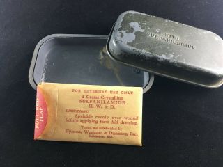 WW2 US Army First Aid Kit with Sulfanilamide 2