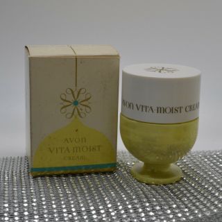 Empty Old Vintage Avon Vita Moist Cream Container Box