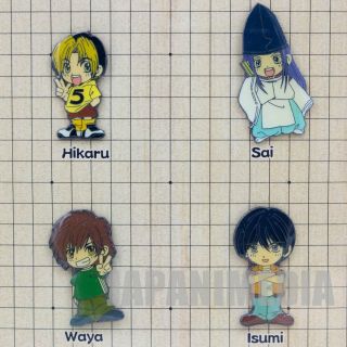 Hikaru No Go Pins 4pc Set Hikaru Shindo Sai Isumi Waya Japan Anime Jump