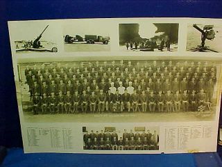 Orig 1944 Wwii Us Army 137th Aaa Gun Battalion Large Photo 24 X 16 Unframed