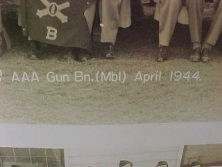 Orig 1944 WWII US Army 137th AAA GUN BATTALION Large PHOTO 24 x 16 Unframed 2