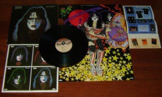 Kiss Ace Frehley Lp 1978 Casablanca Nblp 7121 W/poster & Order Form Ex