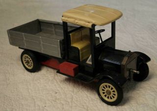 Vintage Tin Friction Toy Ford Model T Pickup Truck 1950 