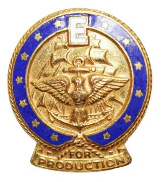 Us Wwii " Excellence In Production " War Manufacturing Award Badge