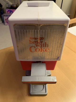 Vintage Toy Coke Coca Cola Dispenser With 6 Glasses Trim Toys 1960 