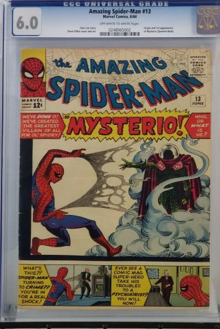 Spider - Man 13 Cgc 6.  0 1st Mysterio