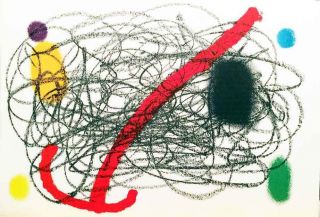 Joan Miro,  Dlm No.  125 - 126,  1961 Mourlot Color Lithograph