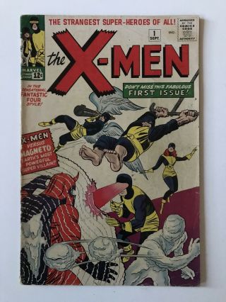 X - Men 1 (marvel Comics,  1963) First Appearance Uncanny 1st Series - Book