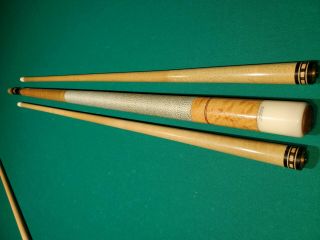 Vintage Early 1970s Joss Block Letter Logo Pool Cue Stick Owned By Mike Zuglan