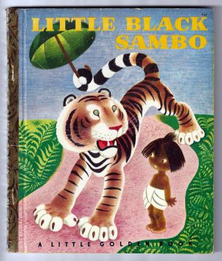 Little Black Sambo Vintage Childrens Little Golden Book 57,  G Ed.  Vg