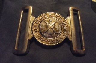 Post Ww Ii Belt Buckle To The Black Watch Royal Highlanders Of Canada