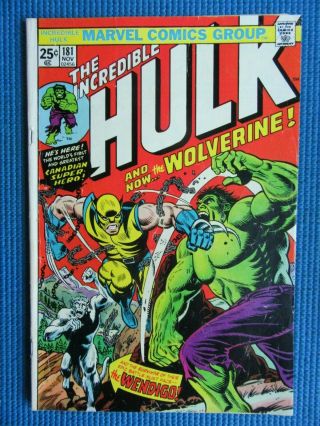 Incredible Hulk 181 - (fn -) - 1st Full Appearance Of The Wolverine