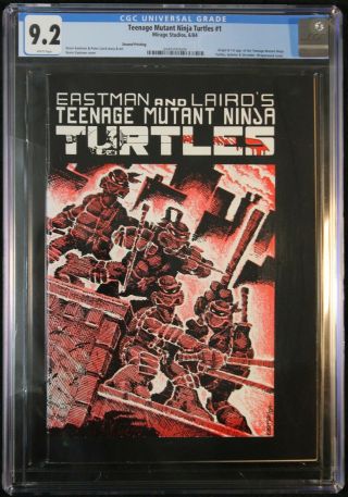 Mirage Studios Teenage Mutant Ninja Turtles 1 - Cgc 9.  2 - 2nd Print Nm - 1984