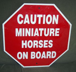 Miniature Horse Caution Sign Miniature Horses On Board By Noble Beast Graphics