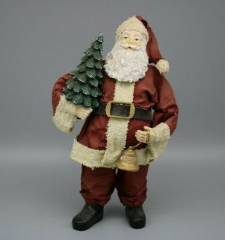 Santa Claus With Tree And Bell Figurine 11 