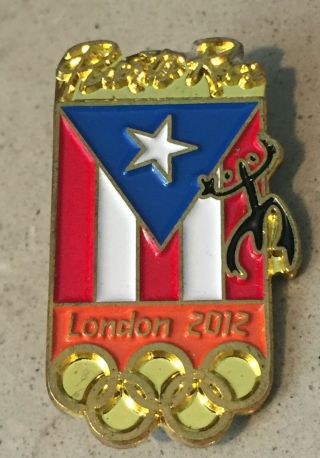 2016 Rio Olympic Games Pin Puerto Rico Noc Pin Badge