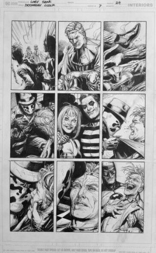 Gary Frank Doomsday Clock Comic Art 7 P24 Batman,  Watchmen,  Joker