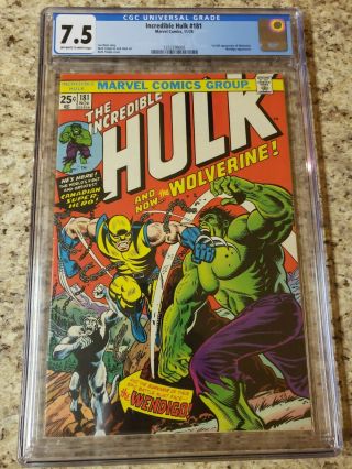 The Incredible Hulk 181 (nov 1974,  Marvel) Cgc 7.  5