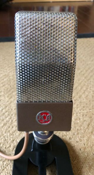 Vintage Rca 74b Bi - Directional Ribbon Velocity Microphone W/stand