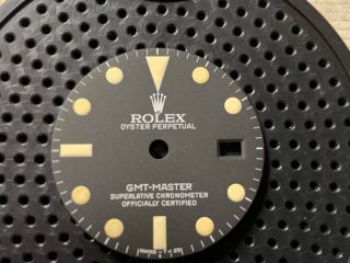 Vintage Rolex Gmt - Master 1675 Dial Face Watch Mark - 1 Mk - 1 K426291866