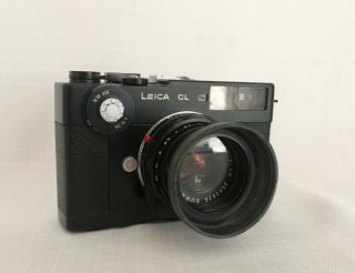 Vintage Leica Cl Film Camera With Leitz Summicron - C 1:2 / 40mm Lens