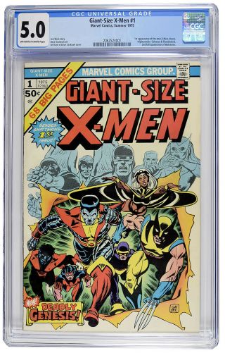 1975 Giant Size X - Men 1 Cgc 5.  0 Marvel