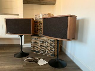 Vintage Bose 901 Series Iv With Stands All Boxes