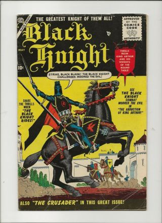 Black Knight 1 Vg,  4.  5 Key First Sir Percy Bk & Crusader Stan Lee 1955 5