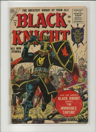 Black Knight 1 VG,  4.  5 Key First Sir Percy BK & Crusader Stan Lee 1955 5 3