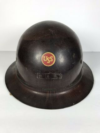 Vintage USS American Bridge United States Steel MSA Skullgard Type K Hard Hat 2