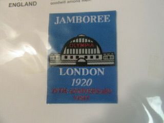 1920 World Jamboree 75th Anniversary Visit Patch C35