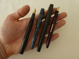 Four Vintage Fountain Pens