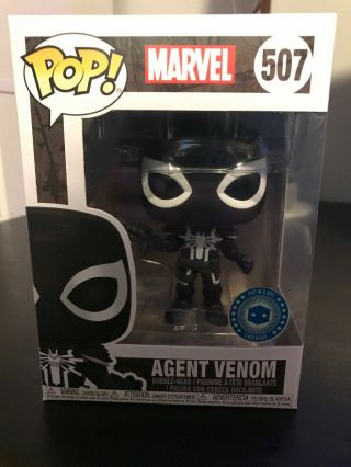 Funko Pop Marvel Agent Venom Pop 507 Pop In A Box Exclusive