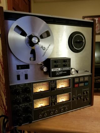 TEAC A - 2340SX 4 Channel Reel - to - Reel Tape Recorder & Player Vintage w R.  CONTROL 2