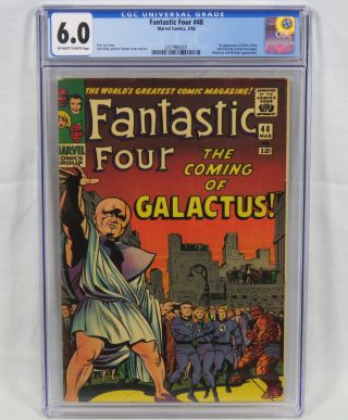Marvel Comics Fantastic Four 48 Cgc 6.  0 1st Silver Surfer Galactus Lee Kirby 66