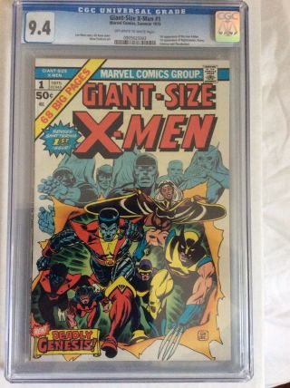 Marvel Giant - Size X - Men 1 Cgc 9.  4