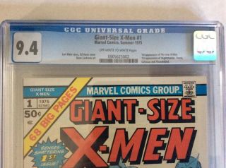 Marvel Giant - Size X - Men 1 CGC 9.  4 2