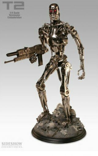 Sideshow Terminator 2 T - 800 Endoskeleton 1/4 Scale Nib 8306 0565/2000