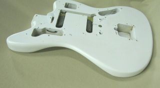 Vintage 1966 Fender Jaguar Body Refin in white 2