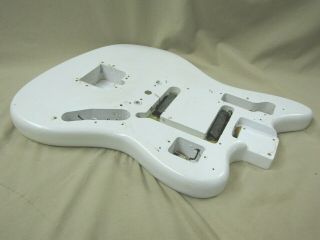 Vintage 1966 Fender Jaguar Body Refin in white 3