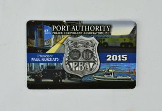 Port Authority Police Pba Courtesy Card 2015 (not Nypd) - Collectible
