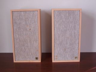 Vintage 1966 Acoustic Research Ar - 4x Speakers Unfinished Pine Cabinets