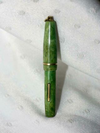 Restored Miniature 3 1/4 " Lever Filled Ring Top Fountain Pen 14k Nib