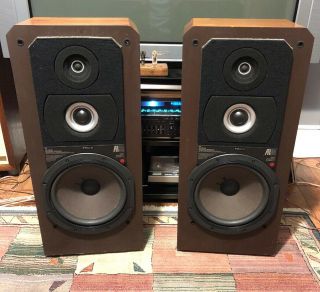Acoustic Research Ar91 Vintage Serviced Speakers Turnkey 3 Way 12” Woofers