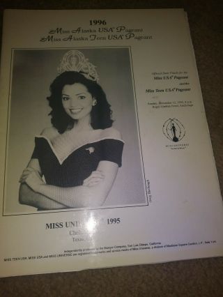 Miss Alaska Teen/ Miss Program Book 1996