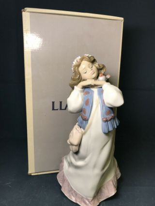 Spanish Porcelain Lladro Figure Figurine 6401 Dreams Of A Summer Past W/ Box