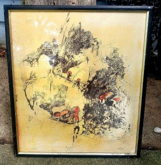Hoi Lebadang Vietnamese French Lithograph Pencil Signed Numbered